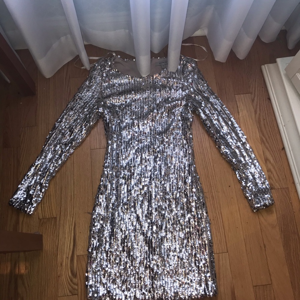 Silver sequence dress